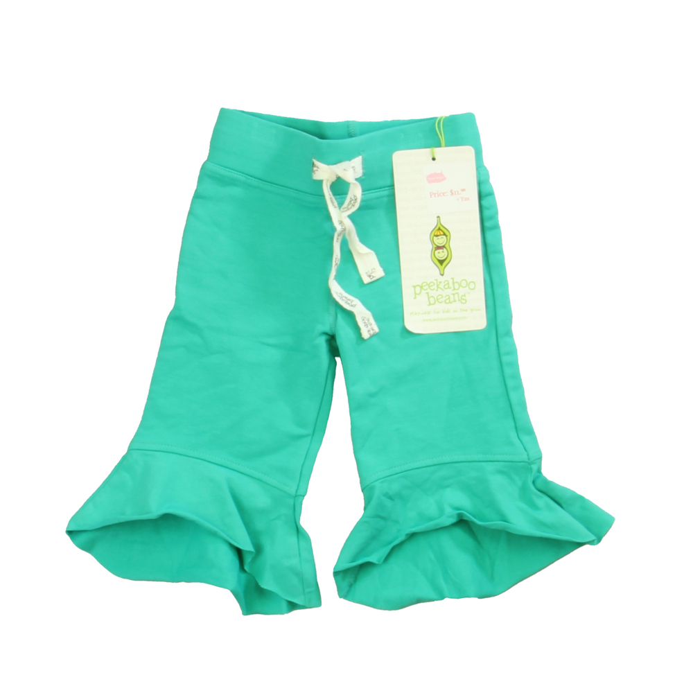 Peekaboo Beans Girls Turquoise Pants size: 12 Years